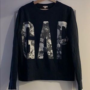 Gap Crew neck sweater with floral design sz L